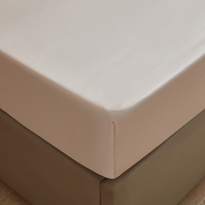 91家纺网 家纺一手货源 找家纺 轩和家居 2025新款天竹60支竹浆纤维A类婴幼儿级别天然抗菌抑菌系列床笠单件-单床笠 奶咖