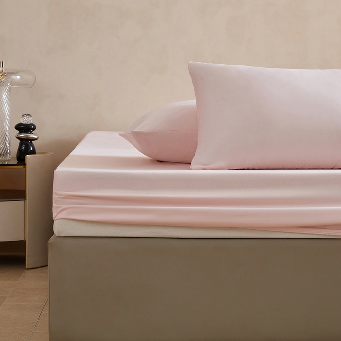 91家纺网 家纺一手货源 找家纺 轩和家居 2025新款天竹60支竹浆纤维A类婴幼儿级别天然抗菌抑菌系列床笠单件-单床笠 软玉