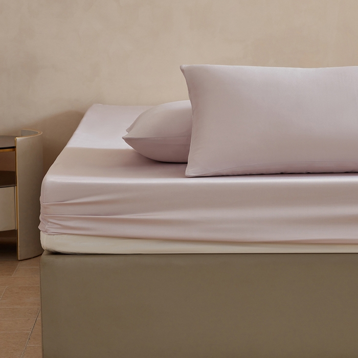 91家纺网 家纺一手货源 找家纺 轩和家居 2025新款天竹60支竹浆纤维A类婴幼儿级别天然抗菌抑菌系列床笠单件-单床笠 椰灰