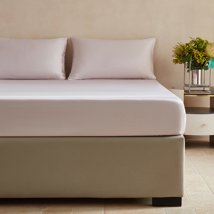 91家纺网 家纺一手货源 找家纺 轩和家居 2025新款天竹60支竹浆纤维A类婴幼儿级别天然抗菌抑菌系列床笠单件-单床笠 椰灰