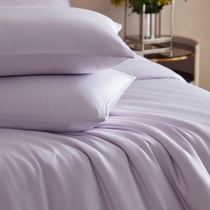 91家纺网 家纺一手货源 找家纺 轩和家居 2025新款天竹60支竹浆纤维A类婴幼儿级别天然抗菌抑菌系列被套单件-单被套 淡紫