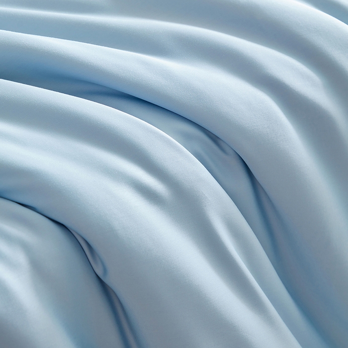 91家纺网 家纺一手货源 找家纺 轩和家居 2025新款天竹60支竹浆纤维A类婴幼儿级别天然抗菌抑菌系列被套单件-单被套 天蓝