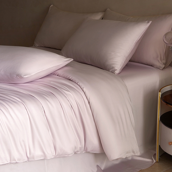 91家纺网 家纺一手货源 找家纺 轩和家居 2025新款天竹60支竹浆纤维A类婴幼儿级别天然抗菌抑菌系列被套单件-单被套 甜紫