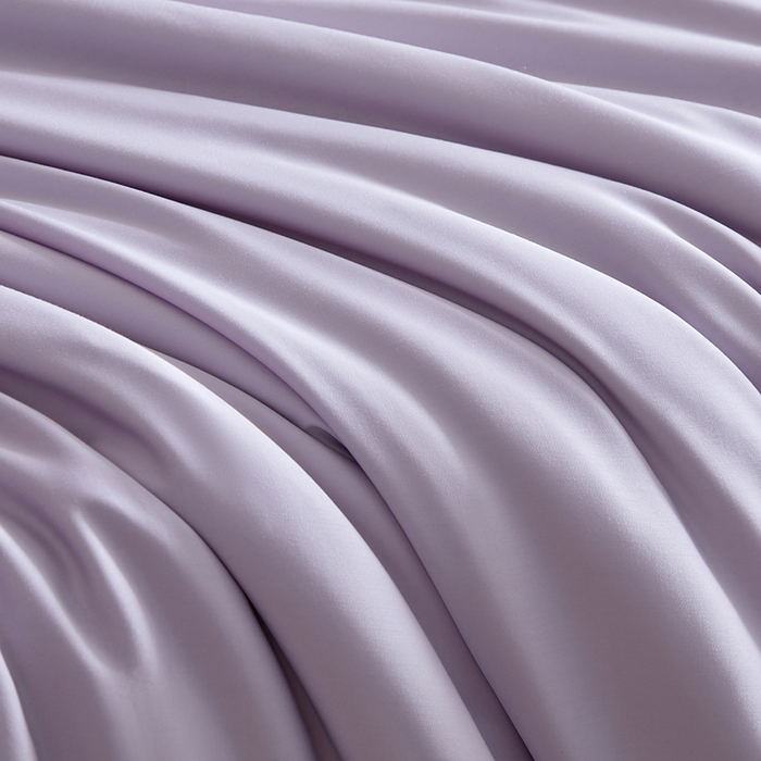 91家纺网 家纺一手货源 找家纺 轩和家居 2025新款天竹60支竹浆纤维A类婴幼儿级别天然抗菌抑菌四件套 淡紫