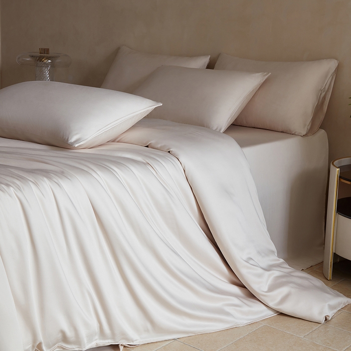 轩和家居 2025新款天竹60支竹浆纤维A类婴幼儿级别天然抗菌抑菌四件套 奶咖