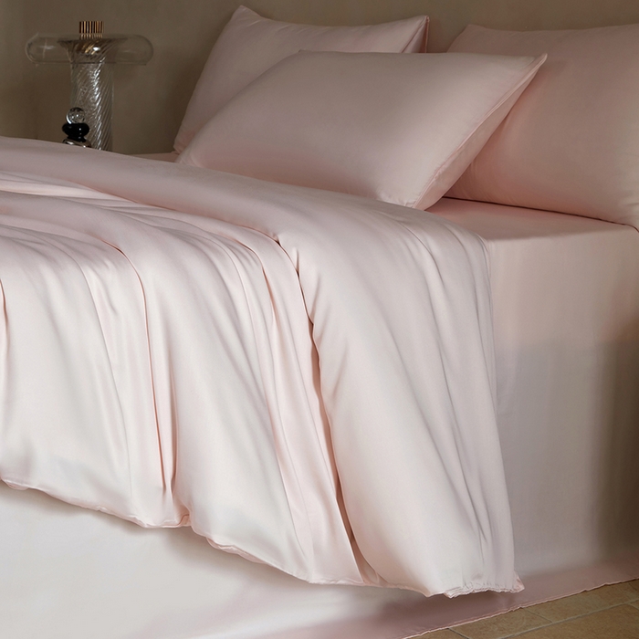 91家纺网 家纺一手货源 找家纺 轩和家居 2025新款天竹60支竹浆纤维A类婴幼儿级别天然抗菌抑菌四件套 软玉