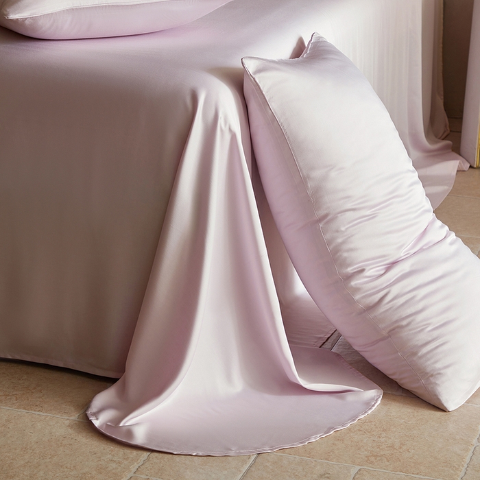 91家纺网 家纺一手货源 找家纺 轩和家居 2025新款天竹60支竹浆纤维A类婴幼儿级别天然抗菌抑菌四件套 甜紫