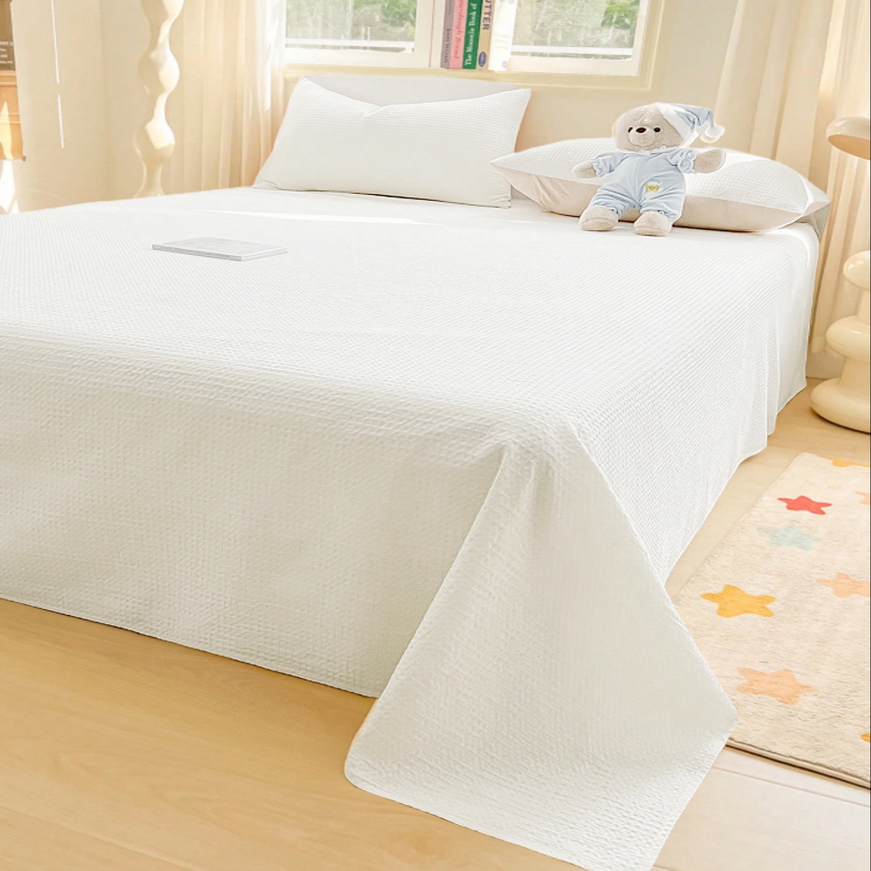 梦斋家纺2025新款华芙格床单单品单床单床单单件 白色