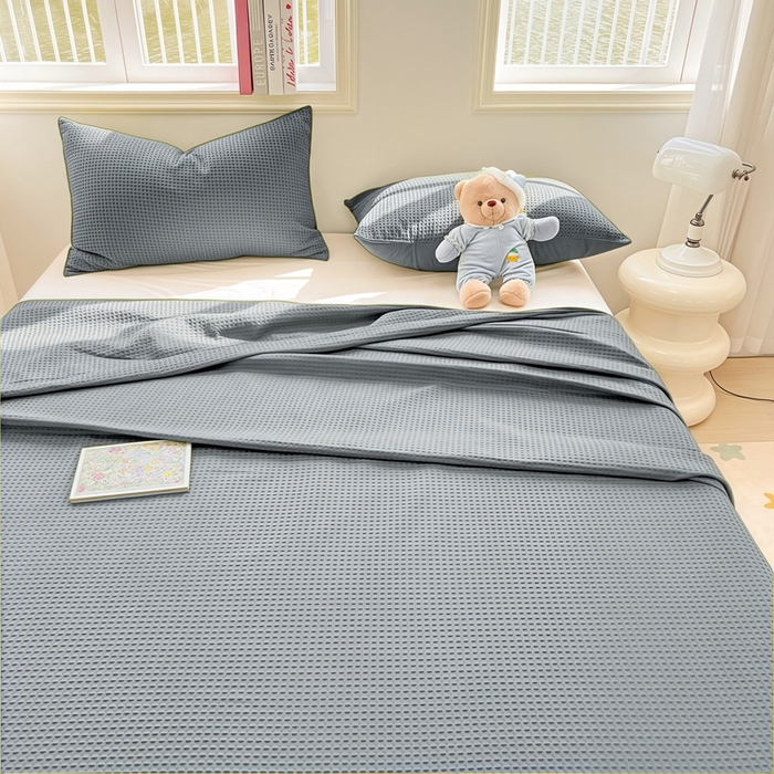 91家纺网 家纺一手货源 找家纺 梦斋家纺2025新款华芙格床单单品单床单床单单件 浅灰