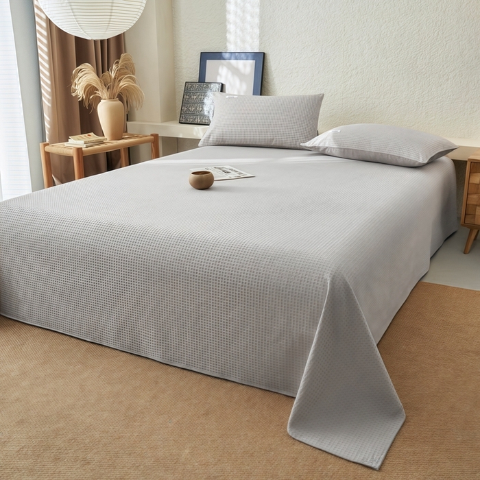 梦斋家纺2025新款华芙格床单单品单床单床单单件 浅卡其