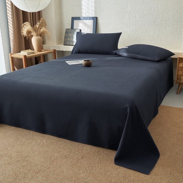 梦斋家纺2025新款华芙格床单单品单床单床单单件 深宝蓝