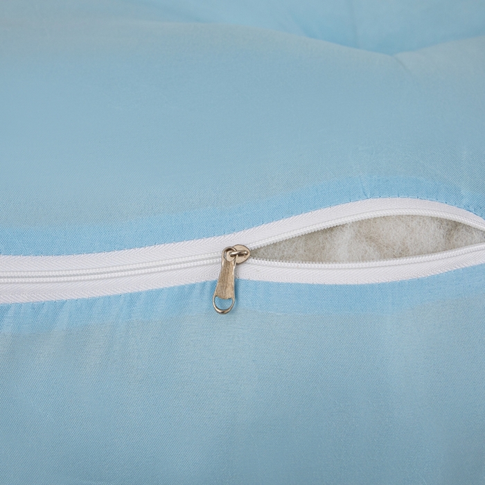 91家纺网 家纺一手货源 找家纺 沐沐家纺 2026新款纯色磨毛布三角靠垫不带头枕款 蓝色