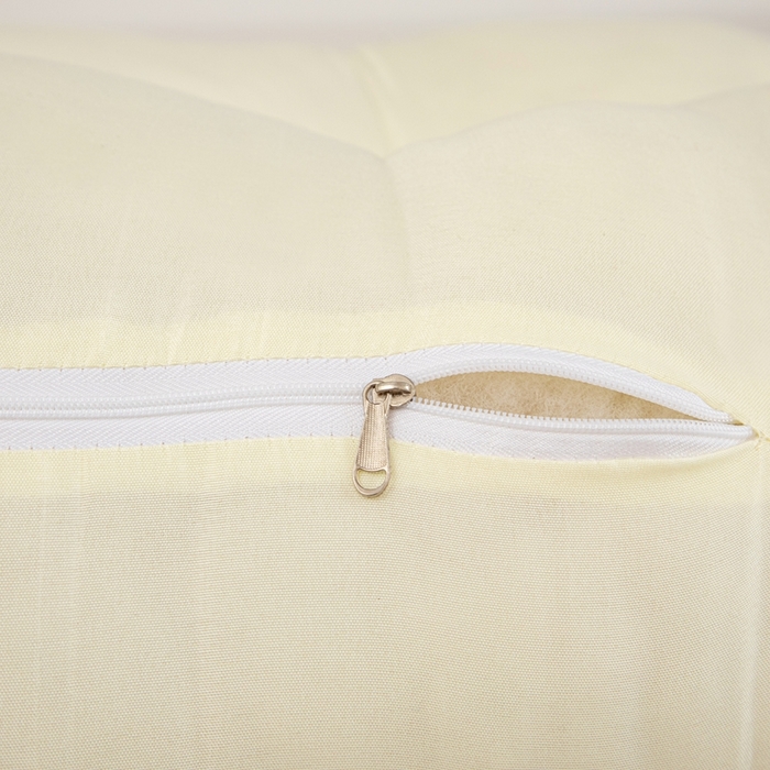 91家纺网 家纺一手货源 找家纺 沐沐家纺 2026新款纯色磨毛布三角靠垫不带头枕款 奶白