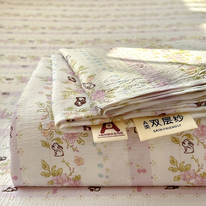 91家纺网 家纺一手货源 找家纺 漫仙阁2025新款双层纱床单 赫拉花园