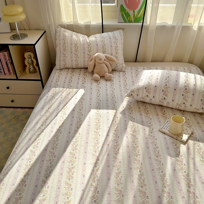 91家纺网 家纺一手货源 找家纺 漫仙阁2025新款双层纱床单 赫拉花园