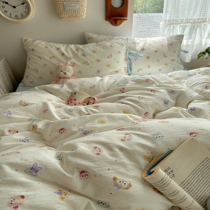 91家纺网 家纺一手货源 找家纺 轻奢坊 2025新款卡通绑带款四件套 疯狂动物城