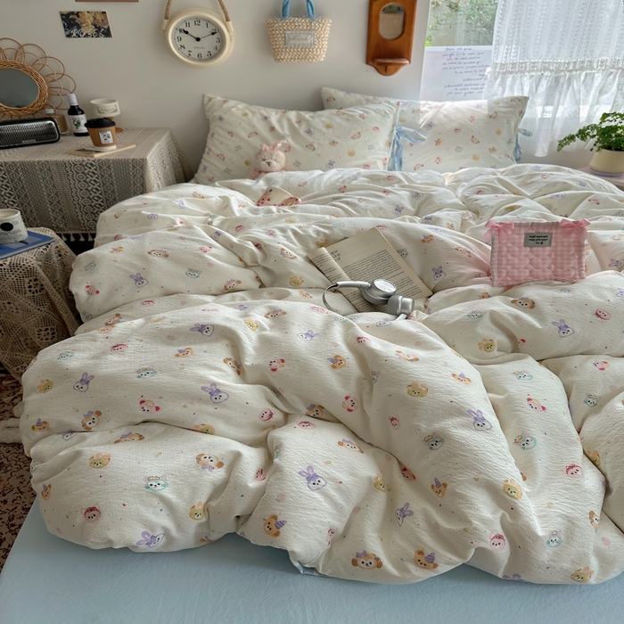 轻奢坊 2025新款卡通绑带款四件套 疯狂动物城