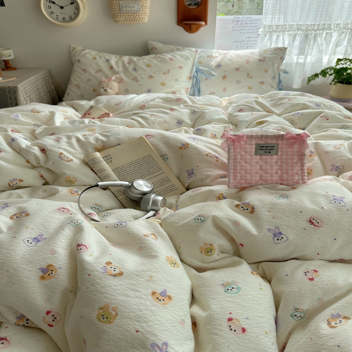 91家纺网 家纺一手货源 找家纺 轻奢坊 2025新款卡通绑带款四件套 疯狂动物城