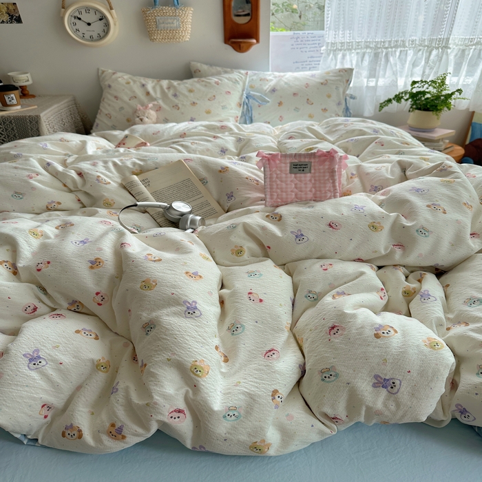 91家纺网 家纺一手货源 找家纺 轻奢坊 2025新款卡通绑带款四件套 疯狂动物城