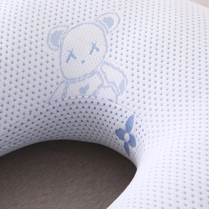 91家纺网 家纺一手货源 找家纺 永光家居 2025新款孕妇枕头G型 靠垫抱枕孕期床头靠枕（不供多多） G型凉感蓝