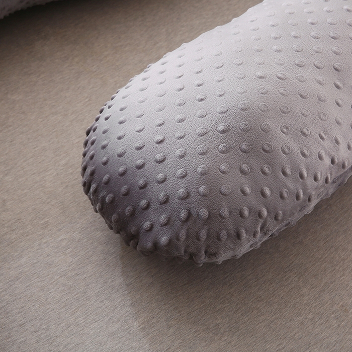 91家纺网 家纺一手货源 找家纺 永光家居 2025新款孕妇枕头G型 靠垫抱枕孕期床头靠枕（不供多多） G型绒豆豆灰