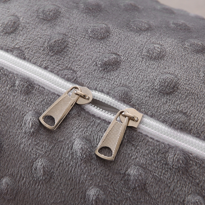 91家纺网 家纺一手货源 找家纺 永光家居 2025新款孕妇枕头G型 靠垫抱枕孕期床头靠枕（不供多多） G型绒豆豆灰