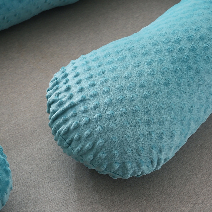 91家纺网 家纺一手货源 找家纺 永光家居 2025新款孕妇枕头G型 靠垫抱枕孕期床头靠枕（不供多多） G型绒豆豆绿