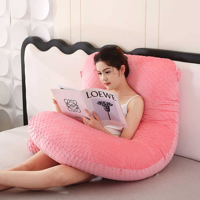 91家纺网 家纺一手货源 找家纺 永光家居 2025新款孕妇枕头G型 靠垫抱枕孕期床头靠枕（不供多多） G型绒豆豆玉