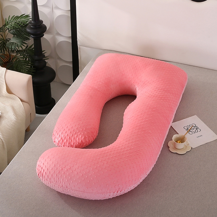 91家纺网 家纺一手货源 找家纺 永光家居 2025新款孕妇枕头G型 靠垫抱枕孕期床头靠枕（不供多多） G型绒豆豆玉