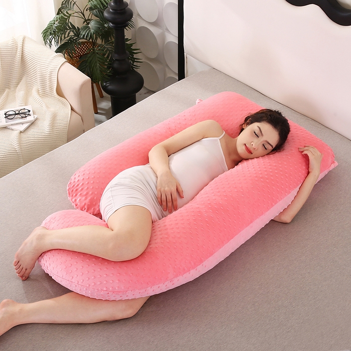 91家纺网 家纺一手货源 找家纺 永光家居 2025新款孕妇枕头G型 靠垫抱枕孕期床头靠枕（不供多多） G型绒豆豆玉