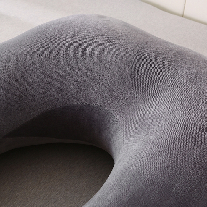 91家纺网 家纺一手货源 找家纺 永光家居 2025新款孕妇枕头G型 靠垫抱枕孕期床头靠枕（不供多多） G型水晶绒灰