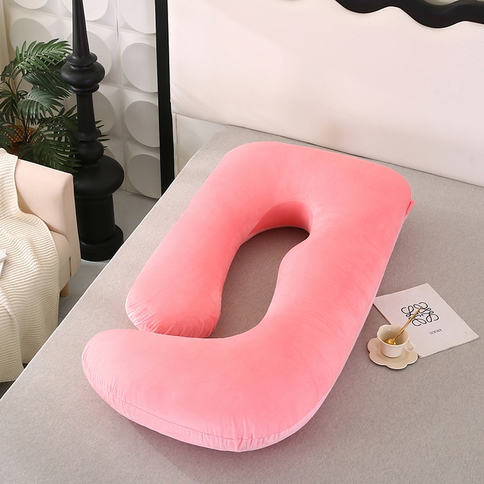 91家纺网 家纺一手货源 找家纺 永光家居 2025新款孕妇枕头G型 靠垫抱枕孕期床头靠枕（不供多多） G型水晶绒玉