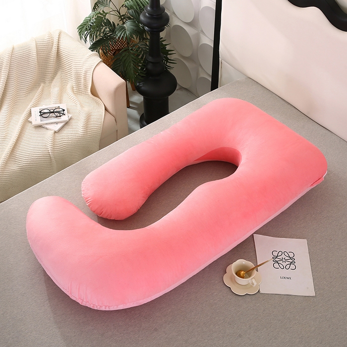 91家纺网 家纺一手货源 找家纺 永光家居 2025新款孕妇枕头G型 靠垫抱枕孕期床头靠枕（不供多多） G型水晶绒玉