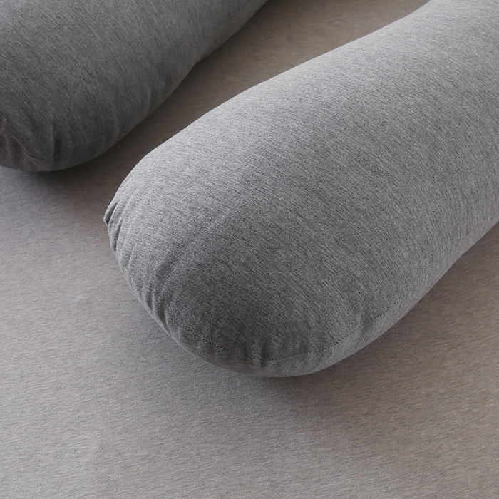 91家纺网 家纺一手货源 找家纺 永光家居 2025新款孕妇枕头G型 靠垫抱枕孕期床头靠枕（不供多多） G型针织棉灰