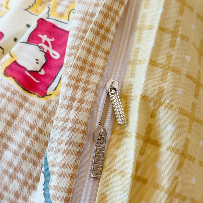 91家纺网 家纺一手货源 找家纺 小叮当家纺仓储工厂店 2025新款全棉纯棉AB版13372学生宿舍印花三件套双面纯棉床单款上下铺单人 格间小梦