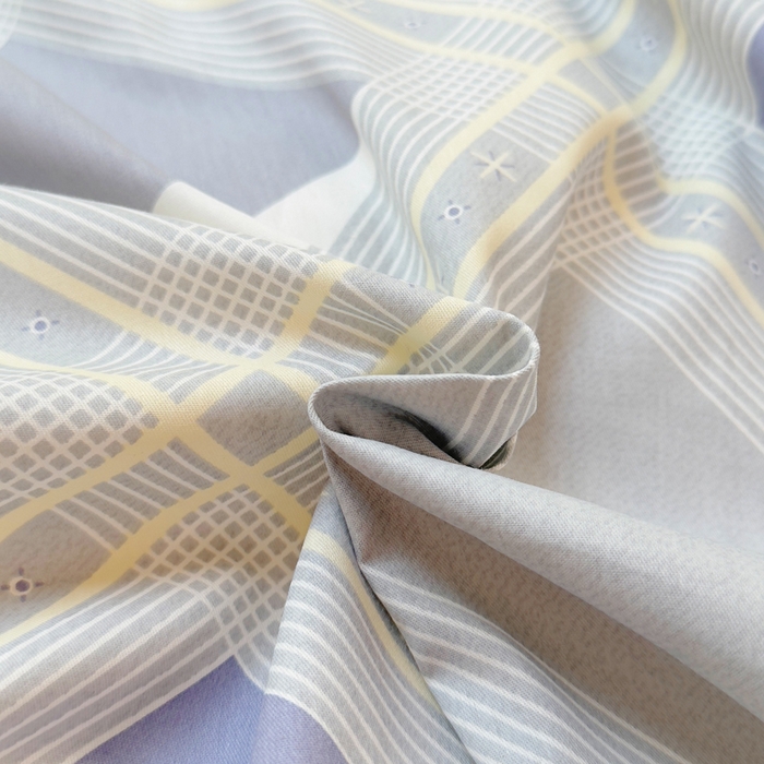 91家纺网 家纺一手货源 找家纺 小叮当家纺仓储工厂店 2025新款全棉纯棉AB版13372学生宿舍印花三件套双面纯棉床单款上下铺单人 简格寻迹