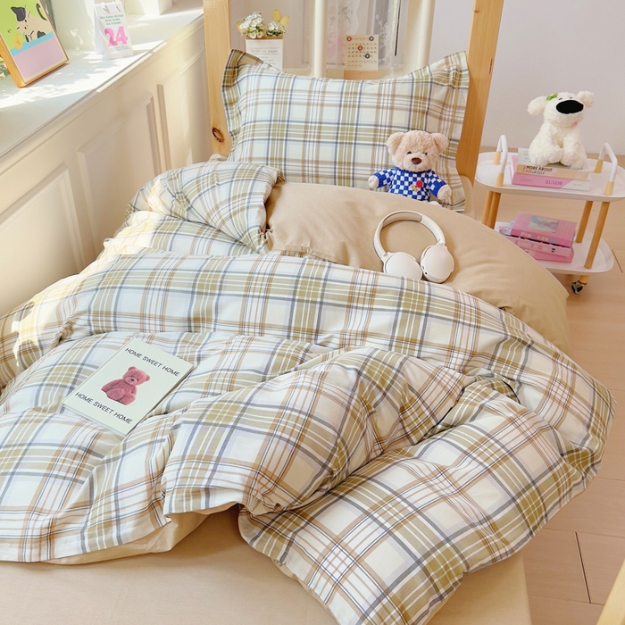 91家纺网 家纺一手货源 找家纺 小叮当家纺仓储工厂店 2025新款全棉纯棉AB版13372学生宿舍印花三件套双面纯棉床单款上下铺单人 印格坊