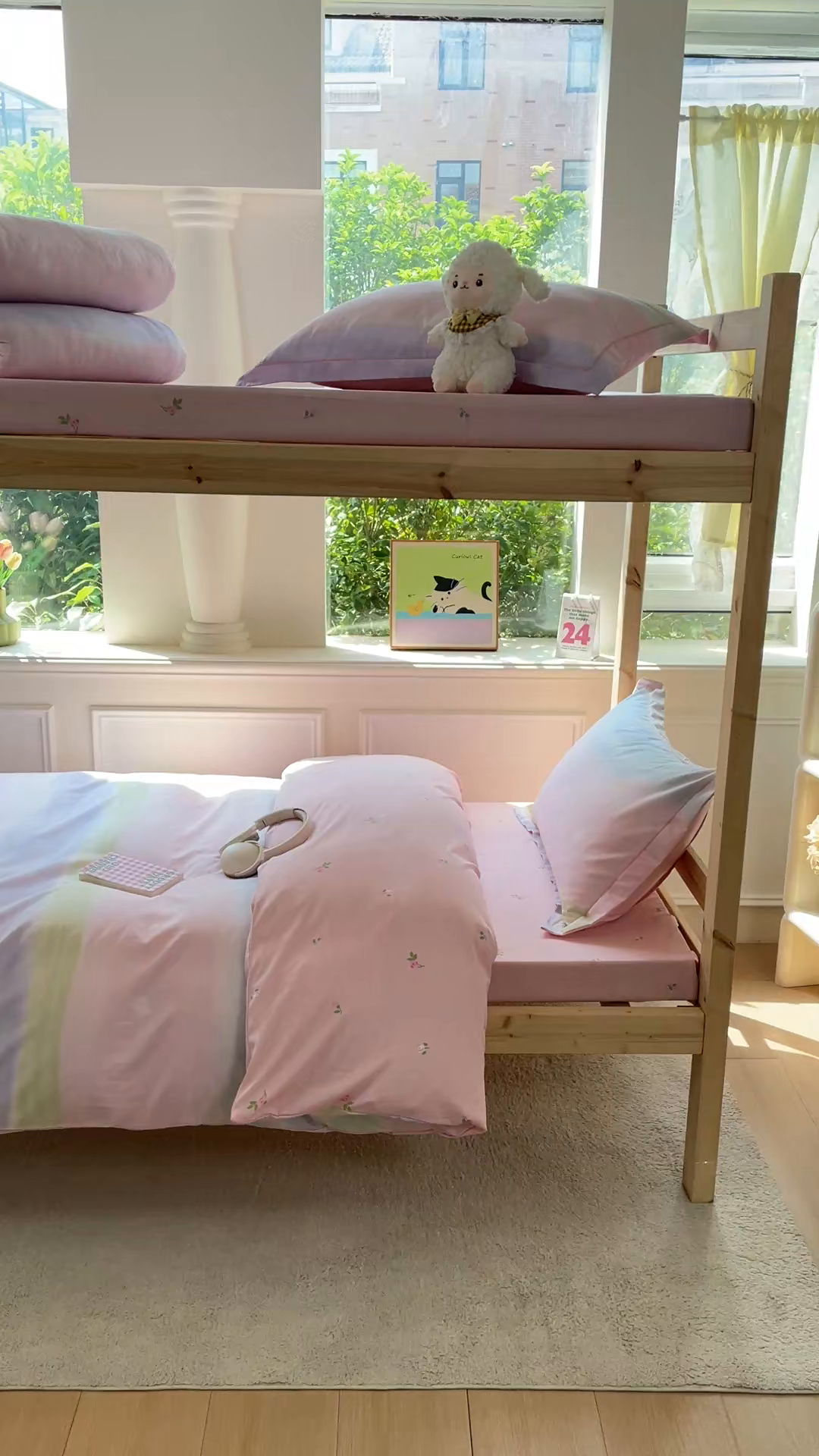 91家纺网 家纺一手货源 找家纺 小叮当家纺仓储工厂店 2025新款全棉纯棉AB版13372学生宿舍印花三件套双面纯棉床单款上下铺单人 灿若星河