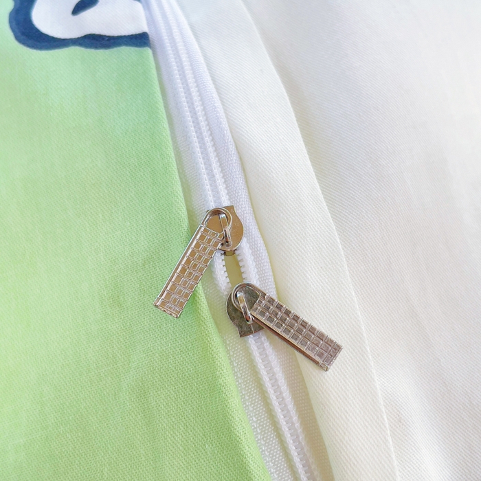 91家纺网 家纺一手货源 找家纺 小叮当家纺仓储工厂店 2025新款全棉纯棉AB版13372学生宿舍印花三件套双面纯棉床单款上下铺单人 呆萌熊猫