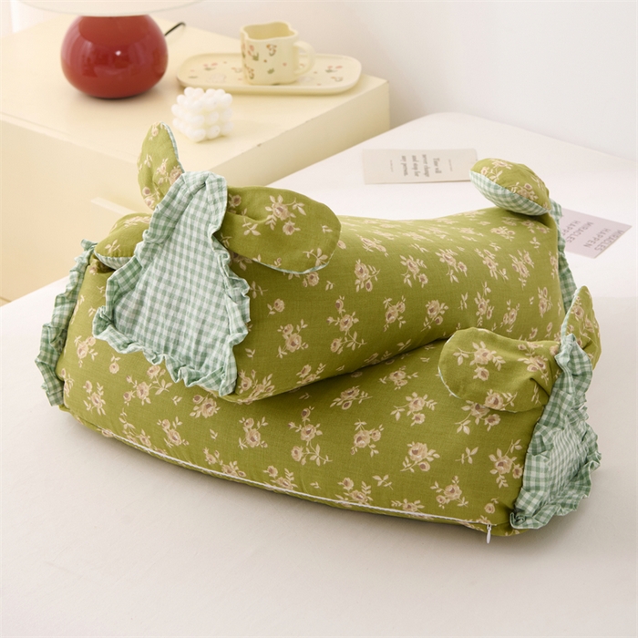 91家纺网 家纺一手货源 找家纺 （总）大熊枕芯 2025新款全棉纯棉三角兔子荞麦枕全荞麦壳颈椎枕午睡护颈枕头枕芯