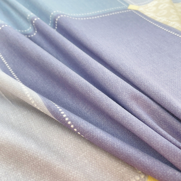 91家纺网 家纺一手货源 找家纺 小叮当家纺仓储工厂店 2025新款全棉纯棉AB版13372学生宿舍印花三件套双面纯棉床单款上下铺单人 蓝色垦丁