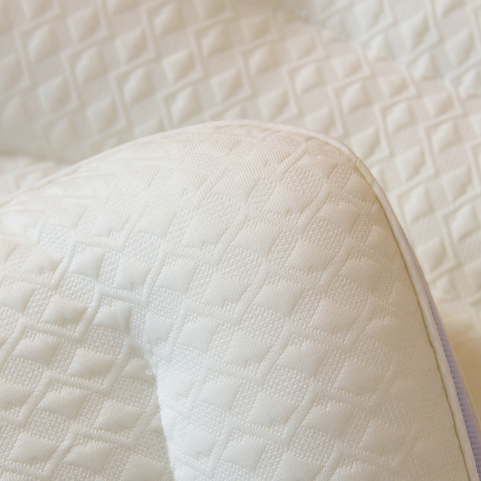 91家纺网 家纺一手货源 找家纺 大熊枕芯 2025新款儿童卡通针织小狗分区护颈枕 浅蓝色 30*50cm /只 