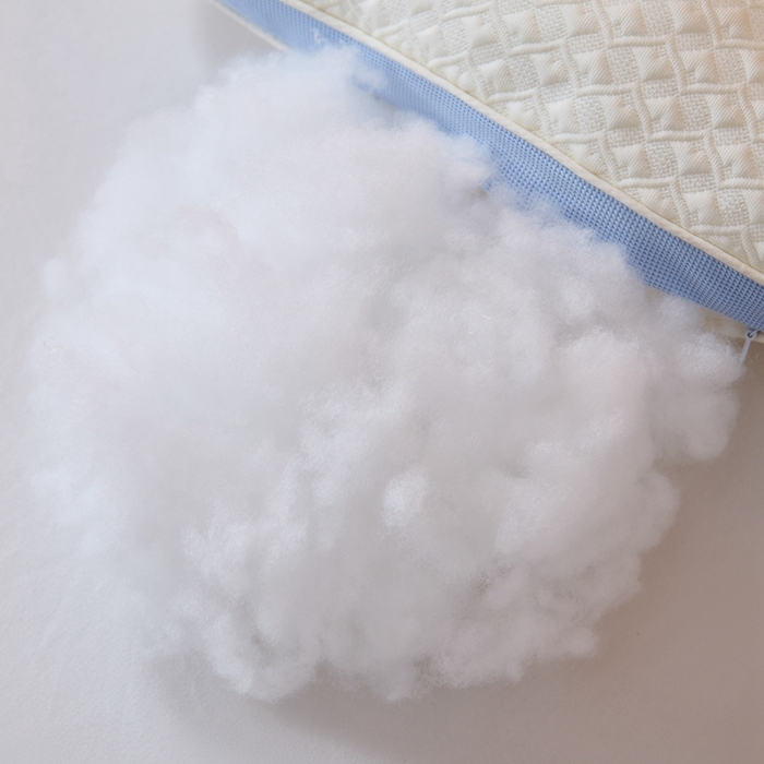 91家纺网 家纺一手货源 找家纺 大熊枕芯 2025新款儿童卡通针织小狗分区护颈枕 浅蓝色 40*60cm/只