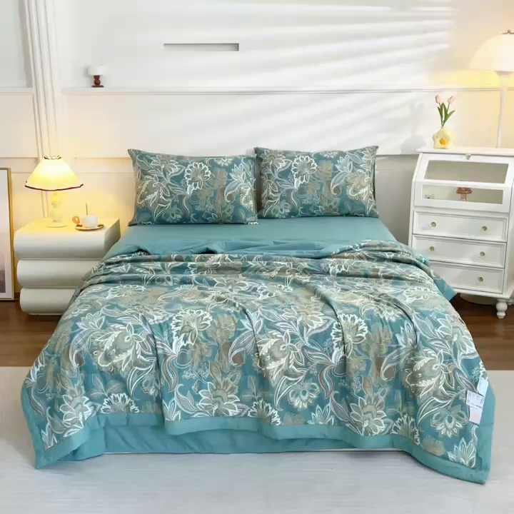 91家纺网 家纺一手货源 找家纺 （总）果洋2025新款夏被四件套