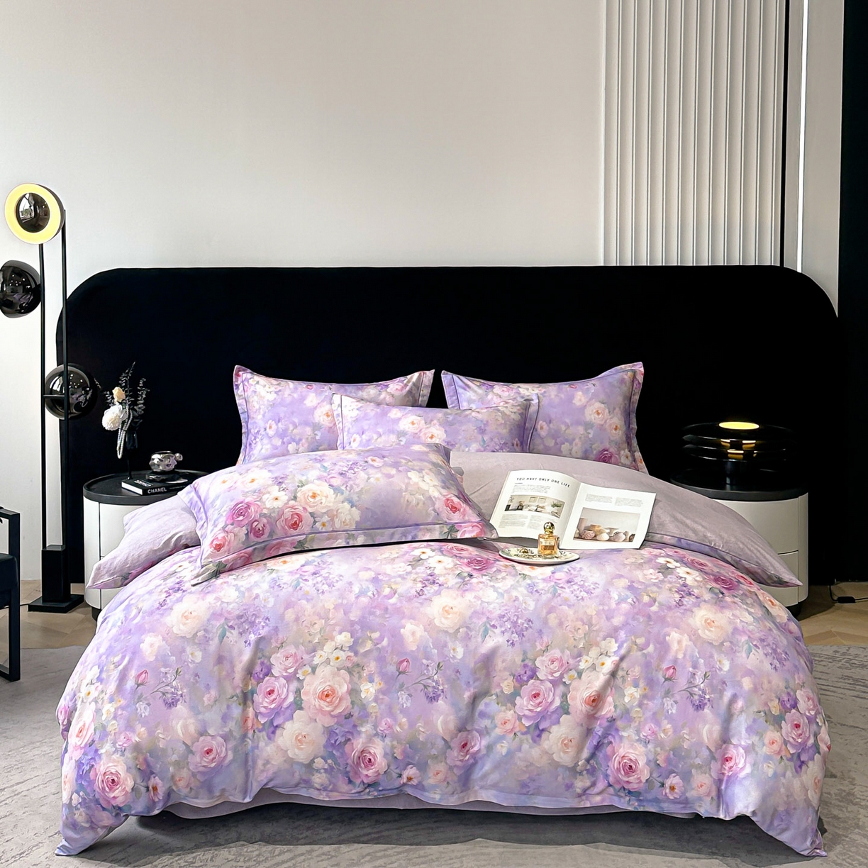 91家纺网 家纺一手货源 找家纺 （总）喜四方 2025新款加厚天丝棉磨毛数码印花四件套