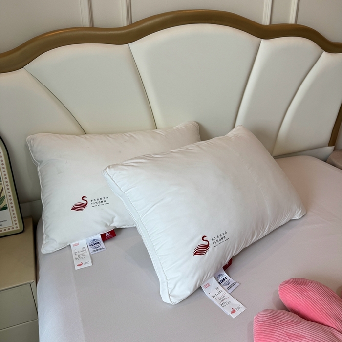 91家纺网 家纺一手货源 找家纺 （总）静若居羽绒被壳 2025新款七星级羽绒枕头枕芯高端羽绒枕