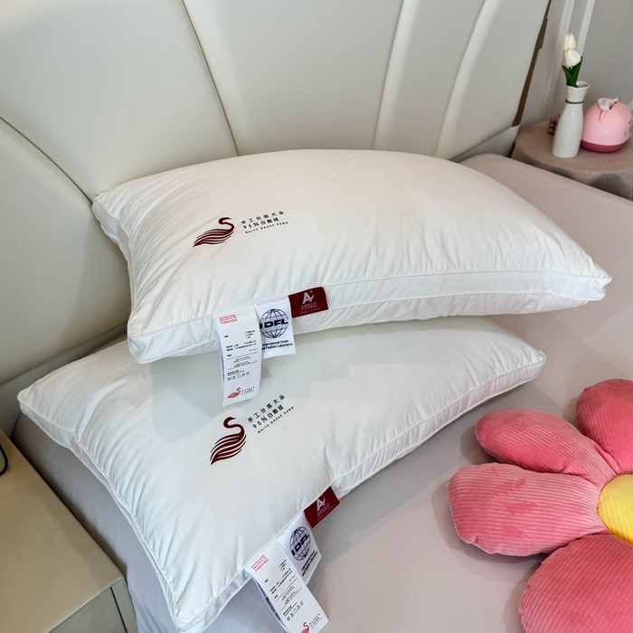 91家纺网 家纺一手货源 找家纺 （总）静若居羽绒被壳 2025新款七星级羽绒枕头枕芯高端羽绒枕
