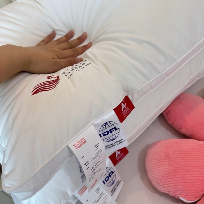 91家纺网 家纺一手货源 找家纺 （总）静若居羽绒被壳 2025新款七星级羽绒枕头枕芯高端羽绒枕