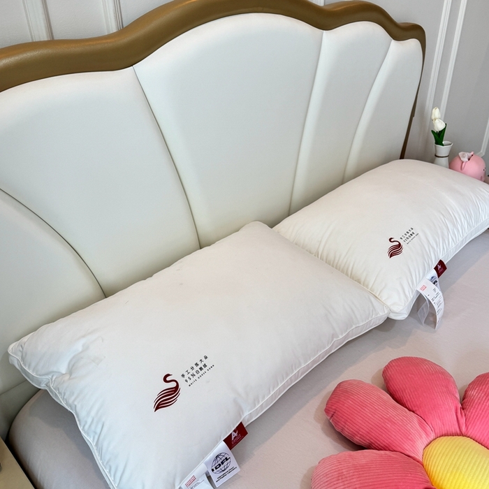 （总）静若居羽绒被壳 2025新款七星级羽绒枕头枕芯高端羽绒枕