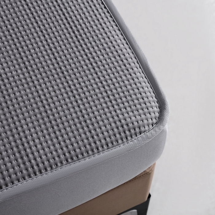 91家纺网 家纺一手货源 找家纺 耀悦家纺 2025春夏新款乙纶凉席pe凉感华夫格床笠款凉席席子三件套床笠床席子 云灰-床笠款